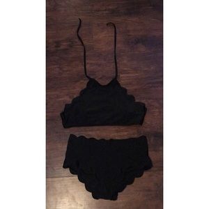 2 piece halter top swimsuit